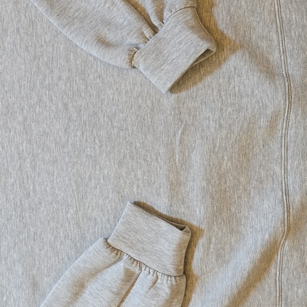 Rachel Zoe, Mockneck Boxy Drop Shoulder Sweatshirt, Gray, EUC, Women's XL - Picture 7 of 14